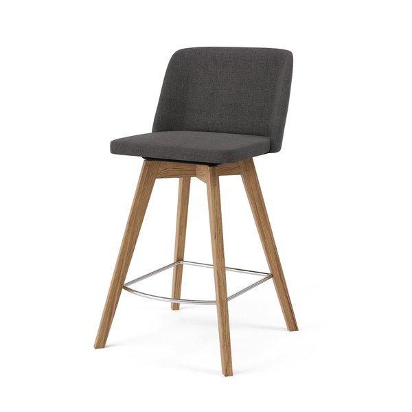 Set od 2 sive barske stolice Tenzo Tom, visina 89 cm-image-1