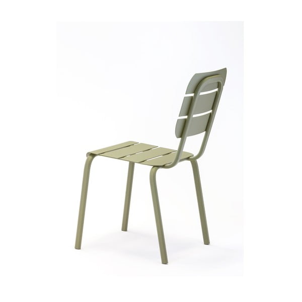 Zelene metalne vrtne stolice u setu 4 kom Alicante – Ezeis-image-3