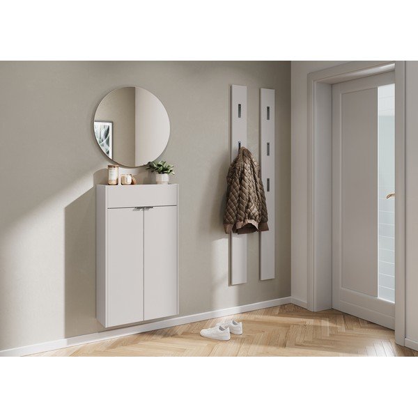 Krem viseći ormarić 56x97x22 cm Ameca – Germania-image-1