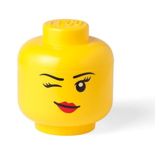 Žuta kutija u obliku glave LEGO® Winky ⌀ 24,2 cm