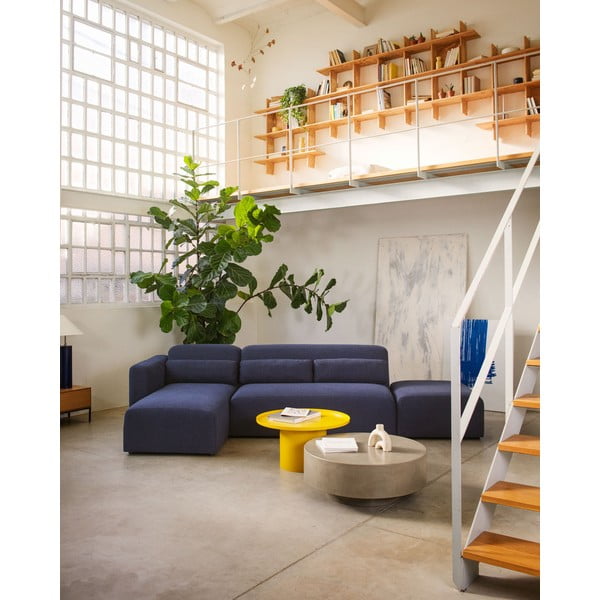 Senf žuti metalni okrugao stolić za kavu ø 72 cm Fleksa – Kave Home-image-4