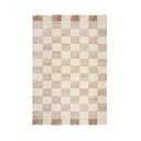 Krem/u prirodnoj boji ručno rađen tepih od mješavine vune 200x300 cm Eric Checkboard – Flair Rugs