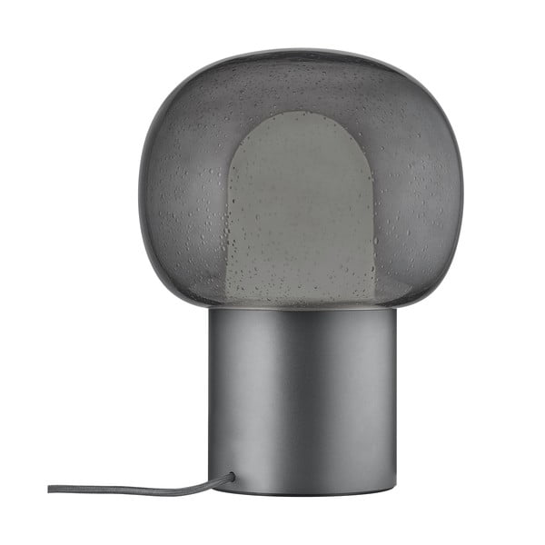 Antracitno siva LED stolna lampa aluminijska sa staklenim sjenilom (visina 32 cm) Iris – Blomus-image-4