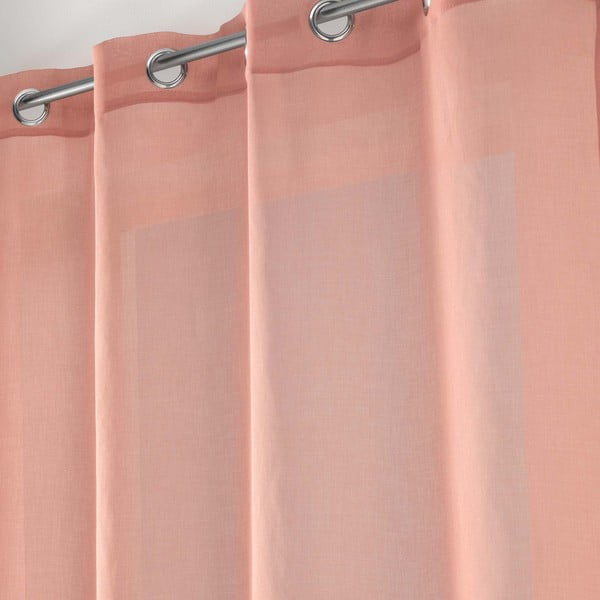 Ružičasta prozirna zavjesa 140x280 cm Sandra – douceur d'intérieur-image-1