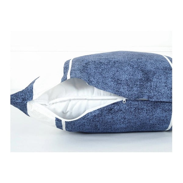 Plava posteljina za krevet za jednu osobu od krepa 140x200 cm Blue Line – B.E.S.-image-2