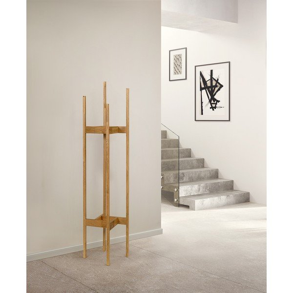 Stalak za kapute od punog hrasta Woodman Hilbert-image-1