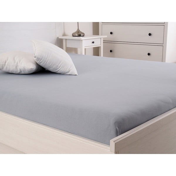 Siva plahta s gumom 180x200 cm – B.E.S.-image-1