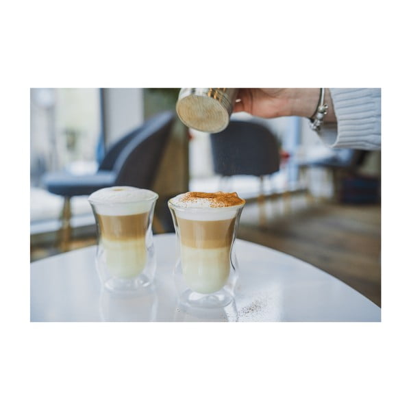 Staklene šalice u setu 6 kom s dvostrukom stijenkom 250 ml – Vialli Design-image-3