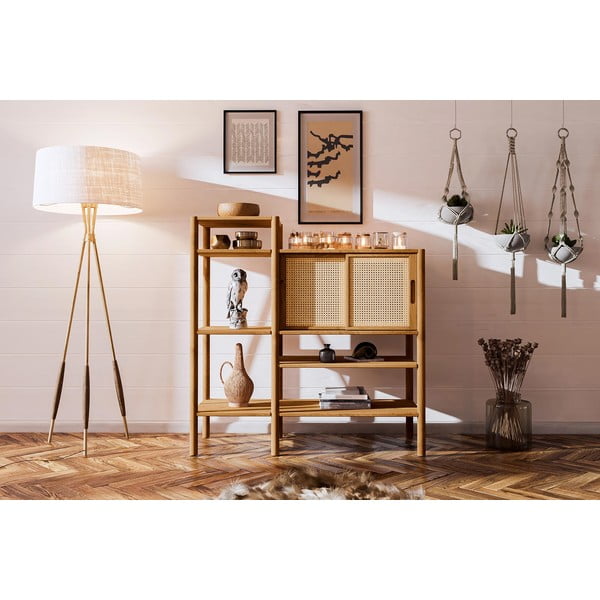 Regal za knjige od hrastovine 120x123 cm Pola - The Beds-image-1