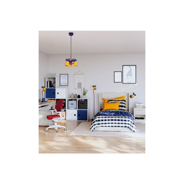 Plava dječja svjetiljka s metalnim sjenilom ø 30 cm Mouse II – GTV-image-2