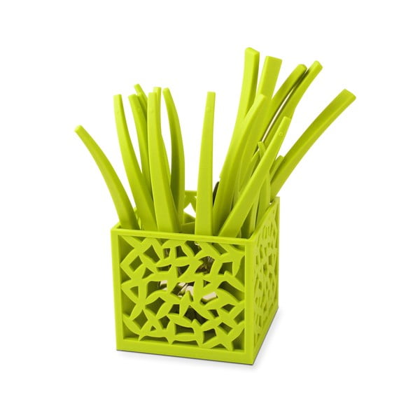 Set od 24 zelena pribora za jelo s Vialli Design Mia stalkom-image-1