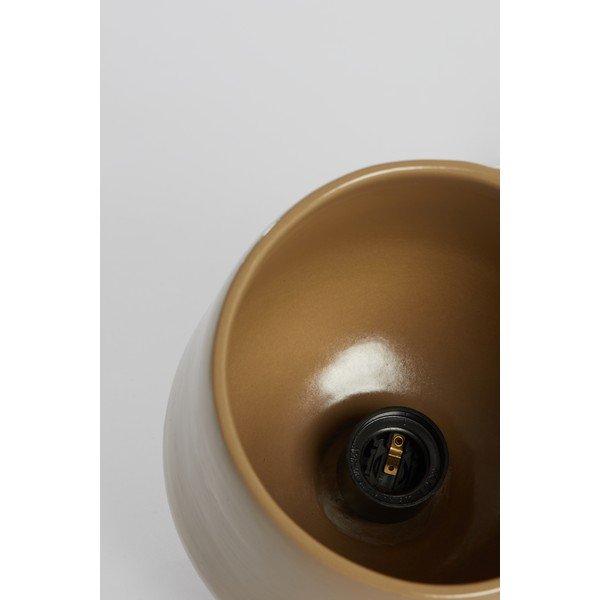 Smeđe stropno svjetlo s keramičkim sjenilom ø 18 cm Dena - Light & Living-image-1
