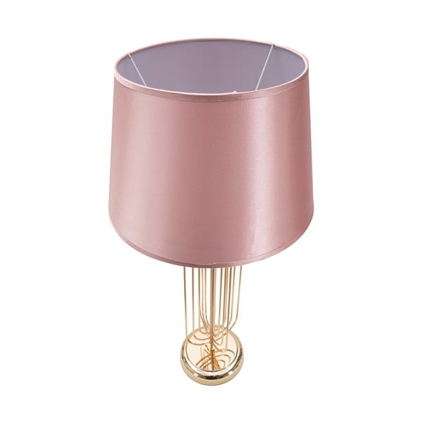 Ružičasta stolna svjetiljka Mauro Ferretti Krist, visina 64 cm-image-2
