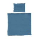 Plava dječja posteljina za dječji krevetić 80x80 cm Seashells – Roba