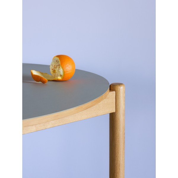 Okrugao blagovaonski stol od punog hrasta ø 115 cm Oblique – Hübsch-image-2