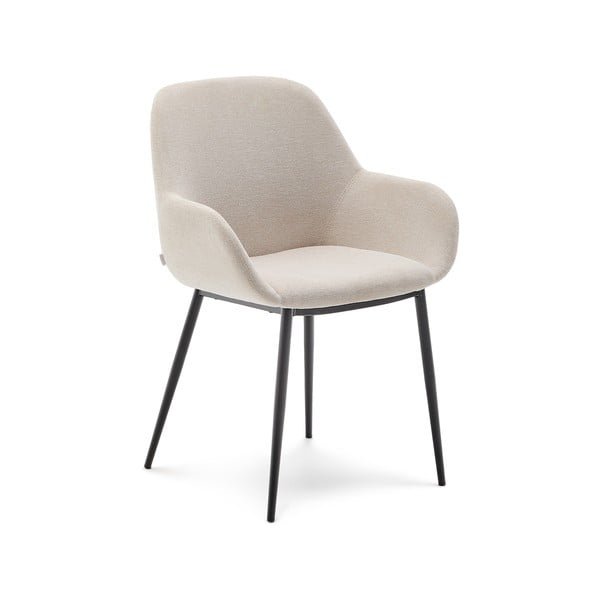 Krem podstavljena blagovaonska stolica Konna – Kave Home