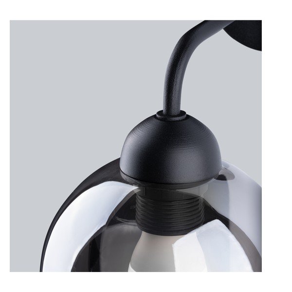 Crna zidna lampa ø 15 cm Grande – Sollux-image-4