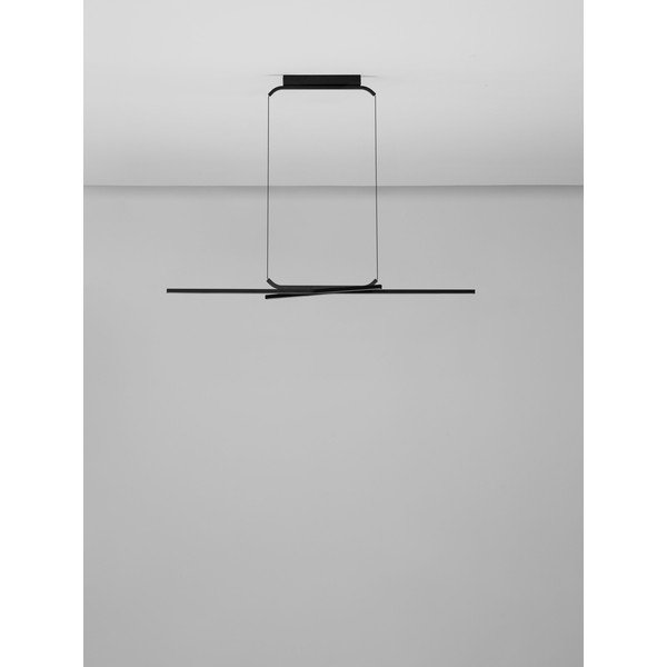 Mat crna LED viseća svjetiljka aluminijska s mogućnosti zatamnjivanja Akro – Nova Luce-image-4