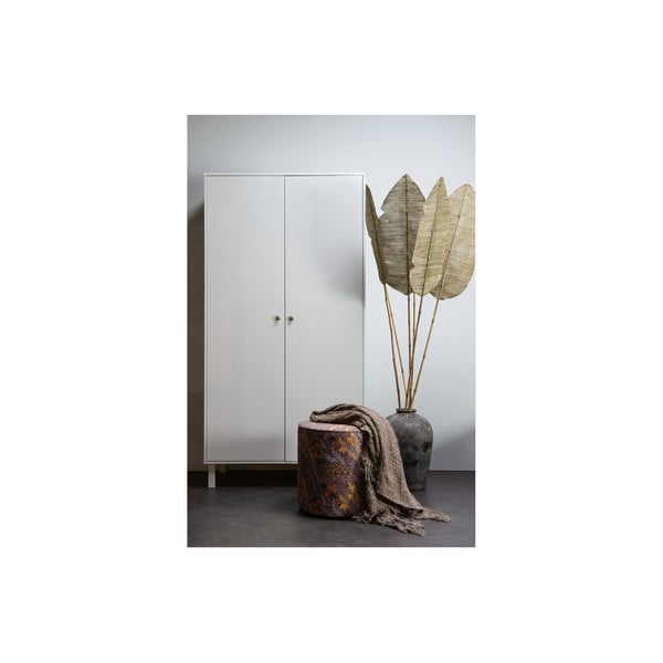 Svijetlo sivi ormar od masivnog bora 100x195 cm Madu – WOOOD-image-4