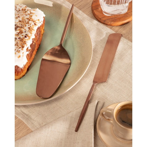 Set za serviranje torte 2 kom od nehrđajućeg čelika Kelda – Kave Home-image-4