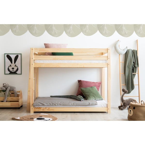 Dječji krevet na kat od borovine 90x190 cm CLPB - Adeko