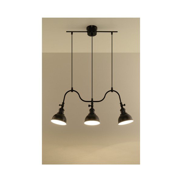 Crna stropna lampa Sollux Isola 3-image-2