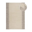 Krem ručno rađen tepih od mješavine vune 160x230 cm Minerals Border – Flair Rugs
