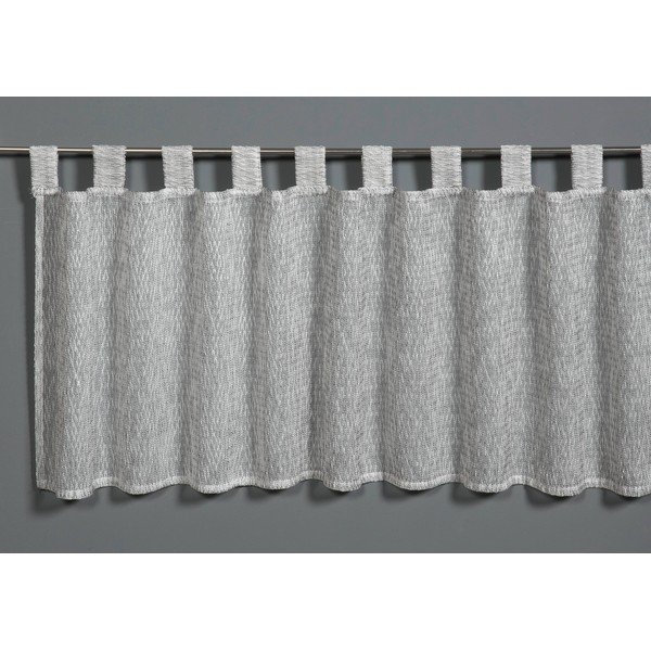 Siva zavjesa 45x140 cm Jacquard-Voile - Gardinia