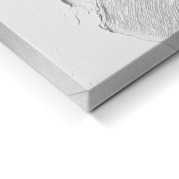 Slika s ručno oslikanim elementima 70x100 cm Petal Glow – Styler-image-2