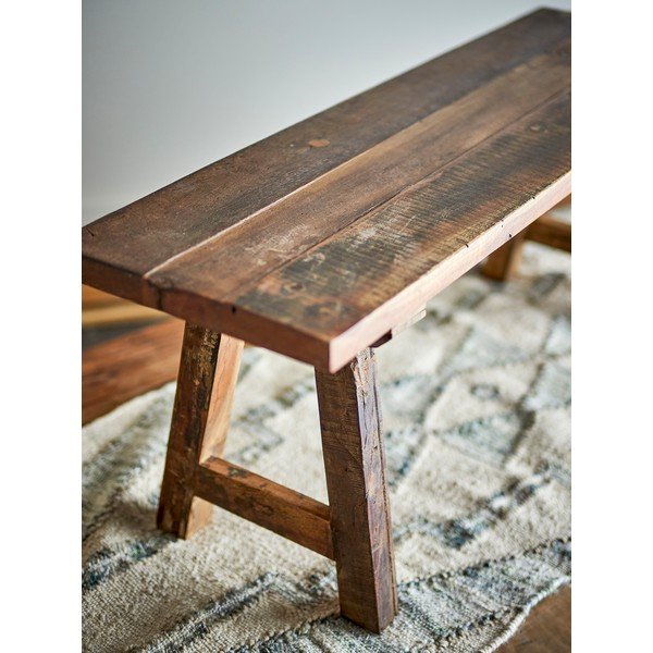 Vrtna klupa od masivnog drveta u prirodnoj boji Brosse – Bloomingville-image-1