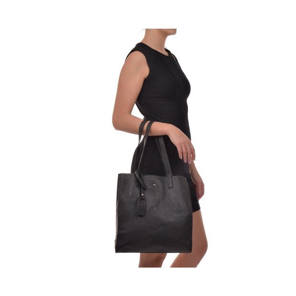 Crna kožna torba Isabella Rhea Tote-image-2