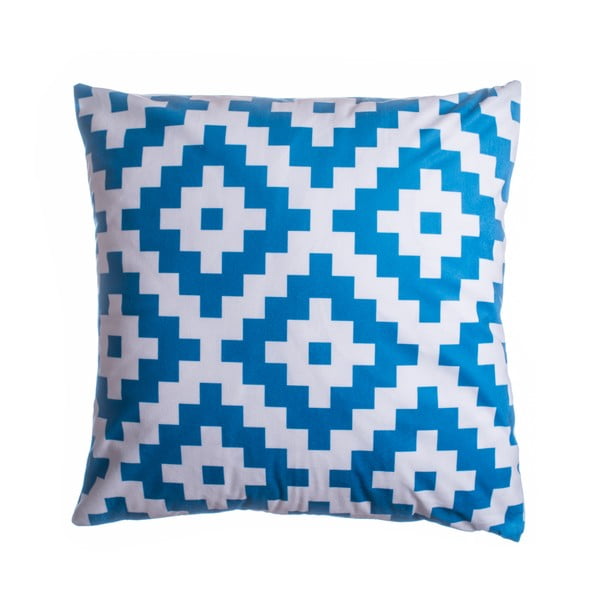 Plavo-bijeli ukrasni jastuk 45x45 cm Aztek - JAHU collections