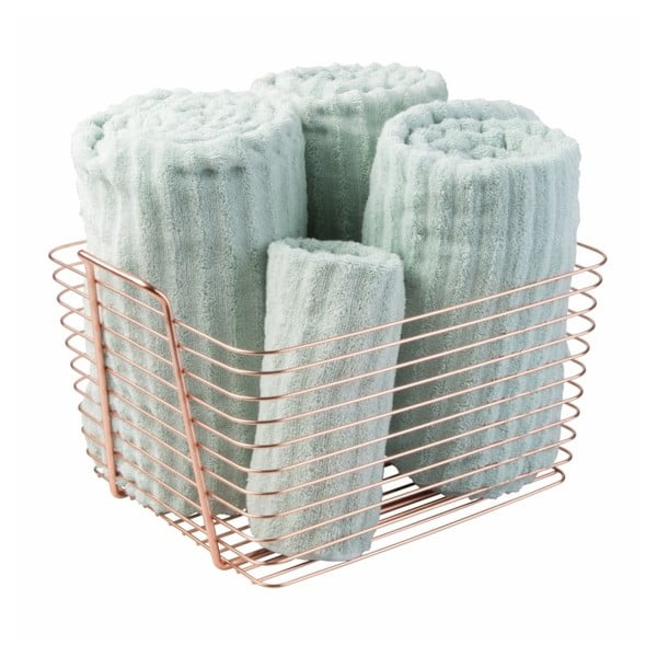 Narančasta metalna košara InterDesign Classico, 37,5 x 30 cm-image-2