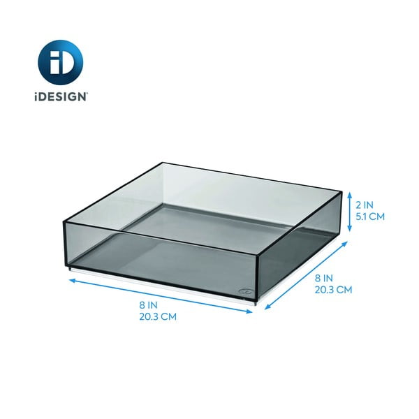 Mat crni kupaonski kozmetički organizator od reciklirane plastike - iDesign-image-4