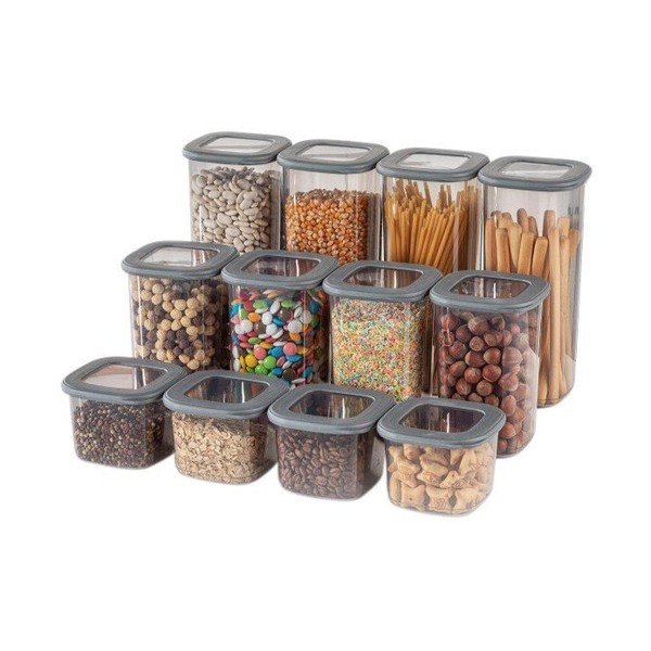 Posude za namirnice u setu 12 kom za čuvanje hrane Fresco – Hermia