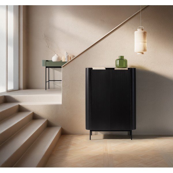 Crni ormarić 100x140x40 cm Willa – MOME-image-1