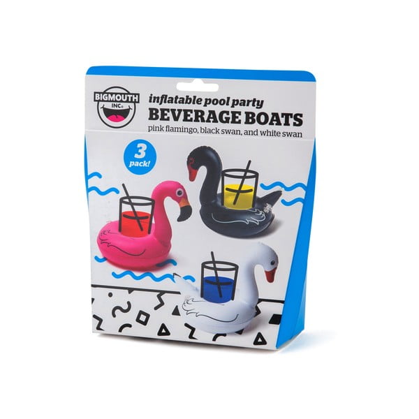 Set od 3 stalka za piće za napuhavanje Big Mouth Inc. Birds-image-1