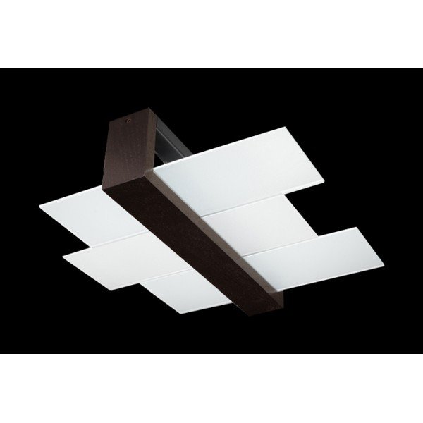 Smeđa stropna svjetiljka Sollux Leda-image-1