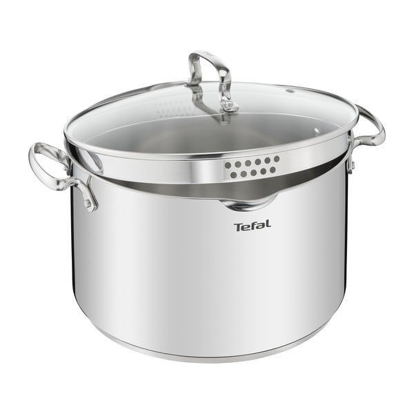 Inox lonac s poklopcem za indukciju 10 l Duetto+ - Tefal-image-1