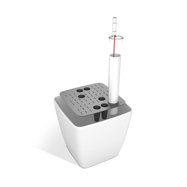 Antracit siva samozalijevajuća tegla Flower Lover Quadrato, 18 x 18 cm-image-3