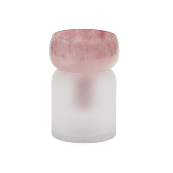 Ružičasta staklena vaza (visina 19 cm) Kelse – Kave Home