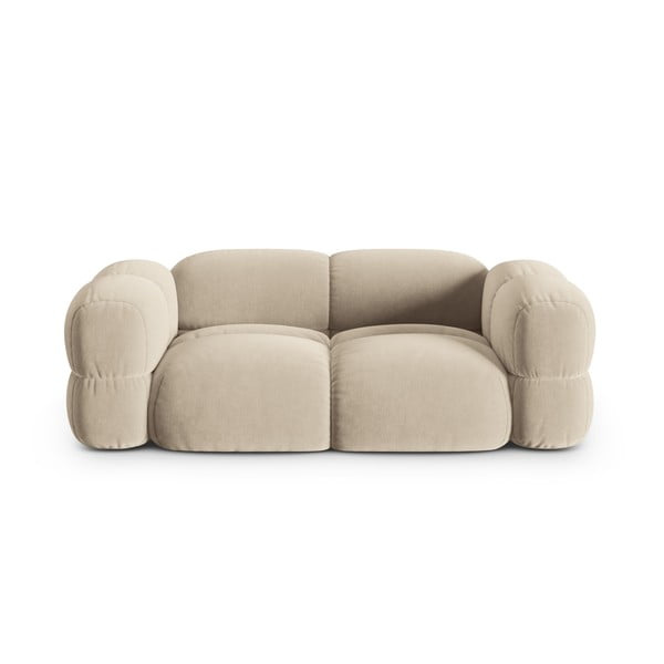 Bež baršunasti sofa 210 cm Loretto – Cosmopolitan Design