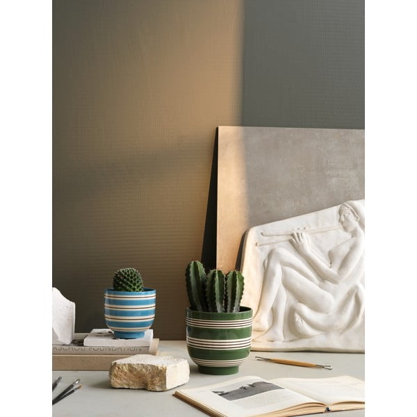 Plavo-bijela keramička posuda za cvijeće Kähler Design, ø 12 cm-image-2