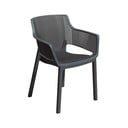 Tamno siva plastična vrtna stolica Elisa – Keter