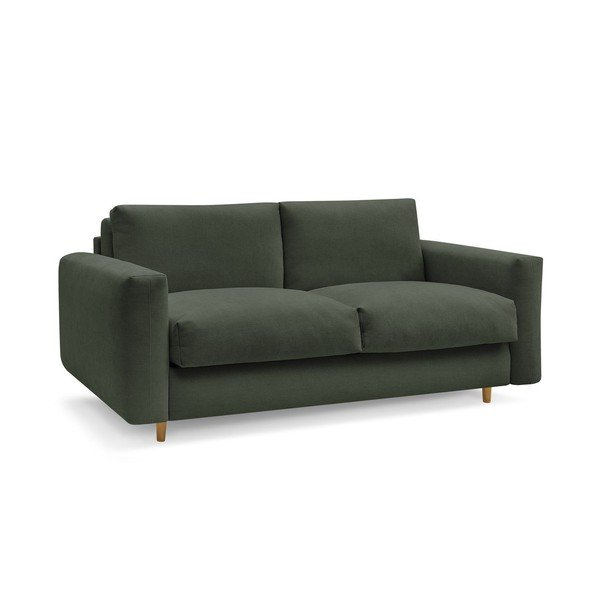 Zelena sofa za spavanje/sklopiva 220 cm Cocoone – Bobochic Paris-image-2
