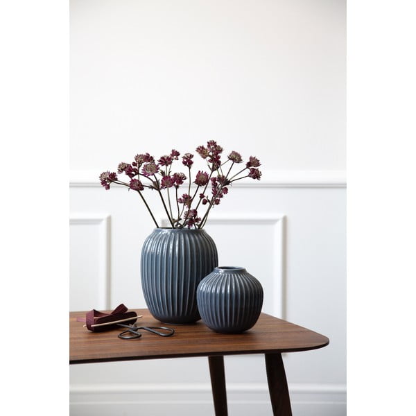 Antracit kamena vaza Kähler Design Hammershoi, visina 20 cm-image-1