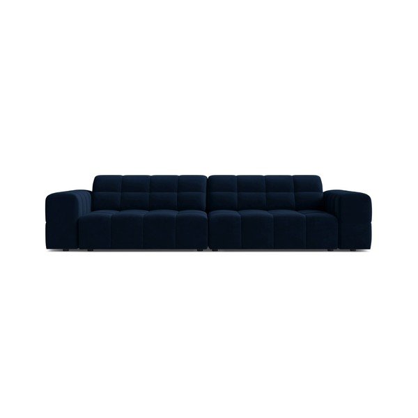 Tamno plava baršunasti sofa 252 cm Chicago – Cosmopolitan Design