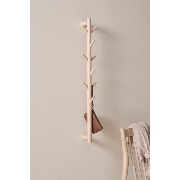 Zidna vješalica od masivnog bora u svijetloj prirodnoj boji 21 cm Eddison – Jotex-image-1