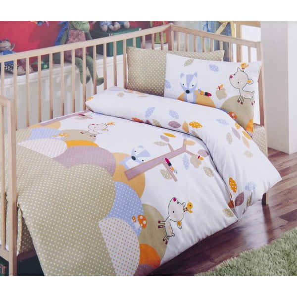 Tommy Beige set posteljine i posteljine za bebe, 120x150 cm