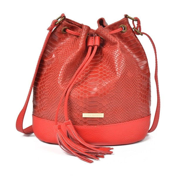 Luisa Vannini Dora crvena kožna torbica